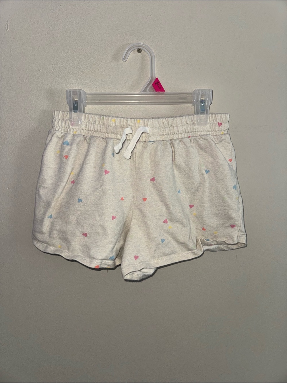 Carter's White Shorts with Multicolor Heart Print
